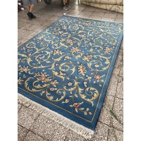 Китайский шерстяной ковер 0054027 Бирюзовый